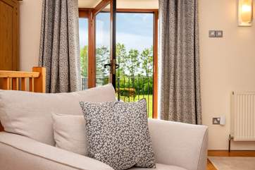 From the lounge you can access the garden down the external steps.