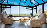 The fabulous conservatory at Bossiney View. - Thumbnail Image