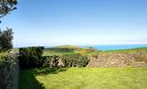 Bossiney View's garden and more of that terrific view. - Thumbnail Image