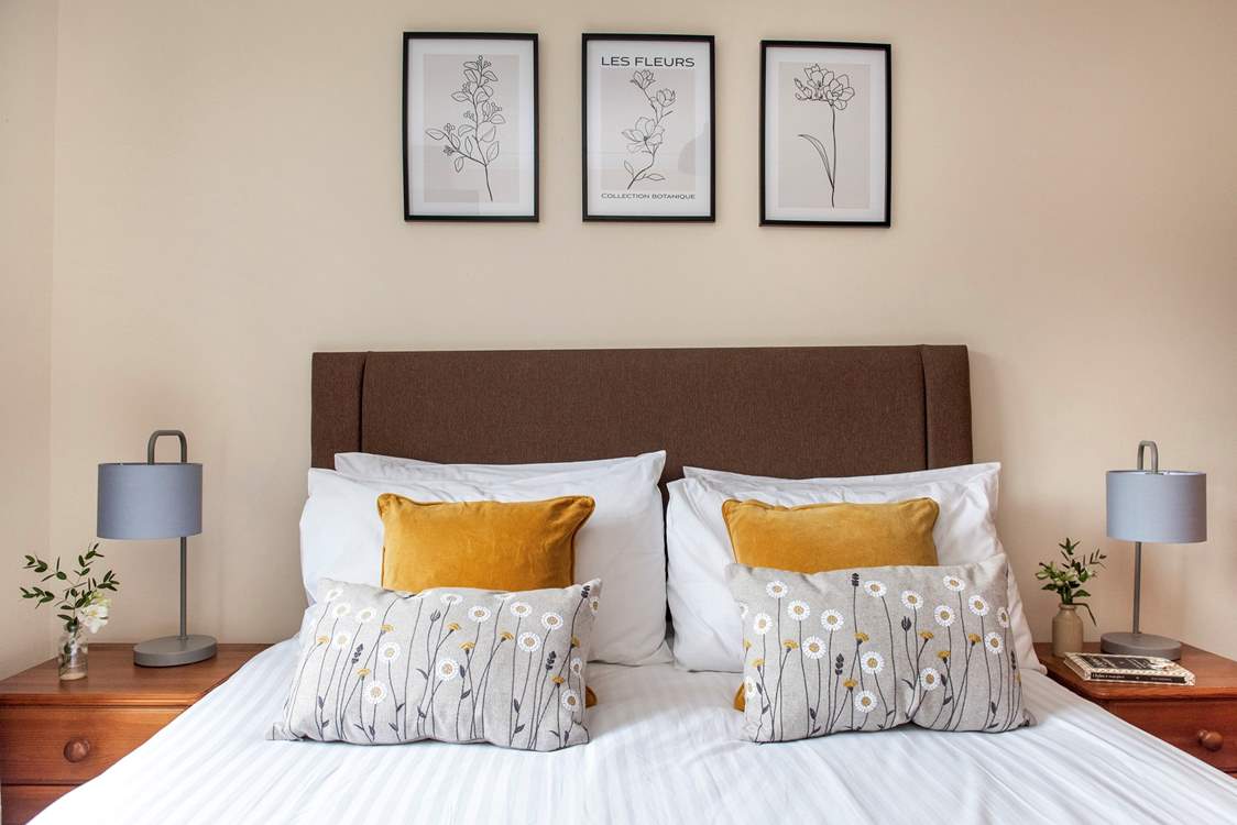 Three pretty bedrooms await you.