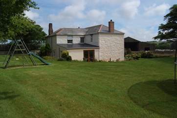The patio and large lawned garden provide plenty of space for everyone.