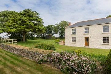 Lower Trenower has a sunny patio to the side and a large garden ideal for younger members of the family.