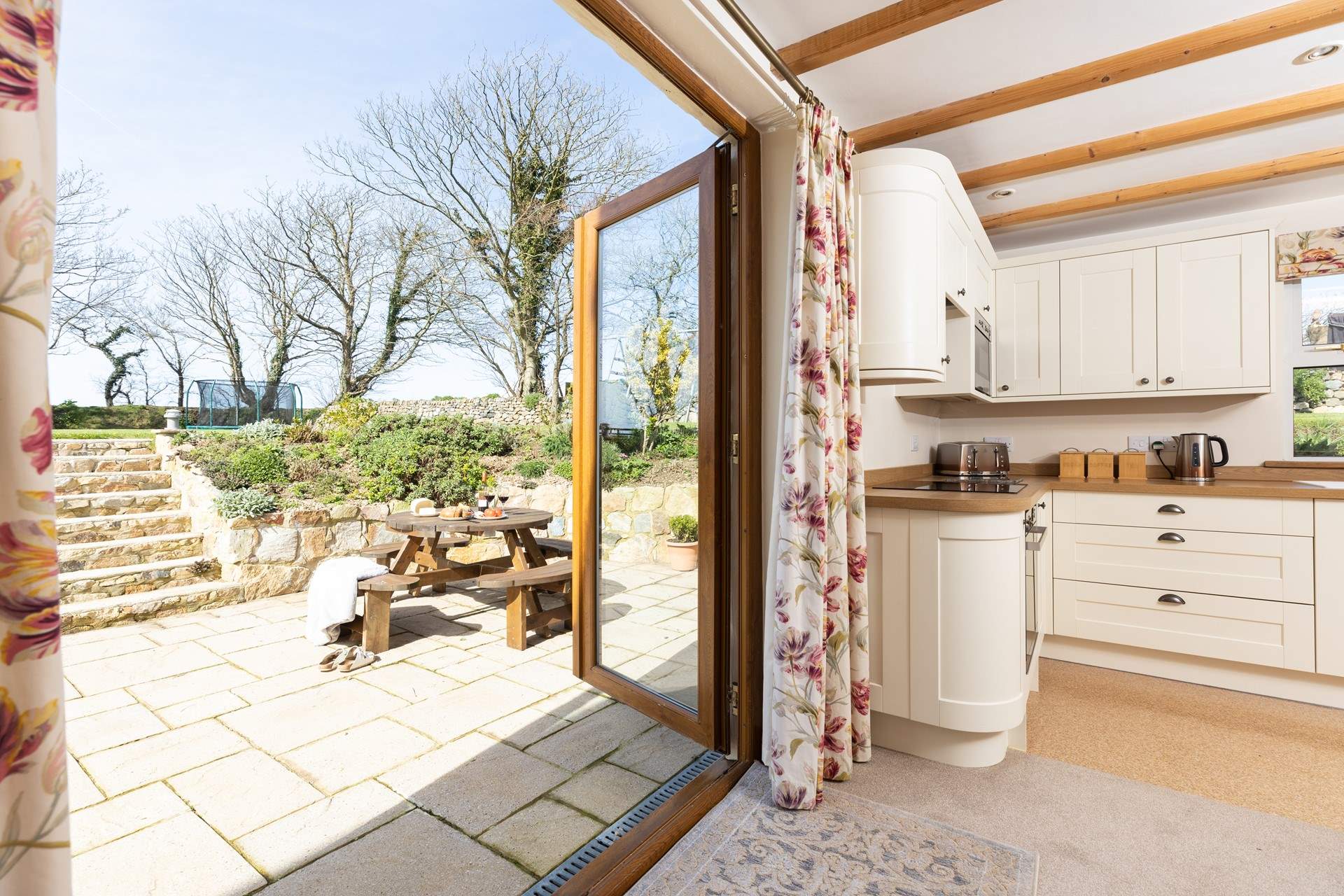 Open up the French doors and enjoy the fresh country air.