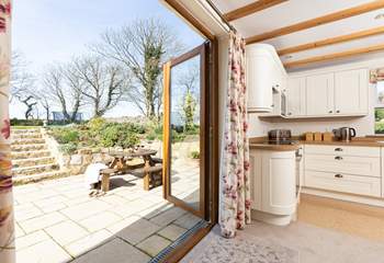 Open up the French doors and enjoy the fresh country air.