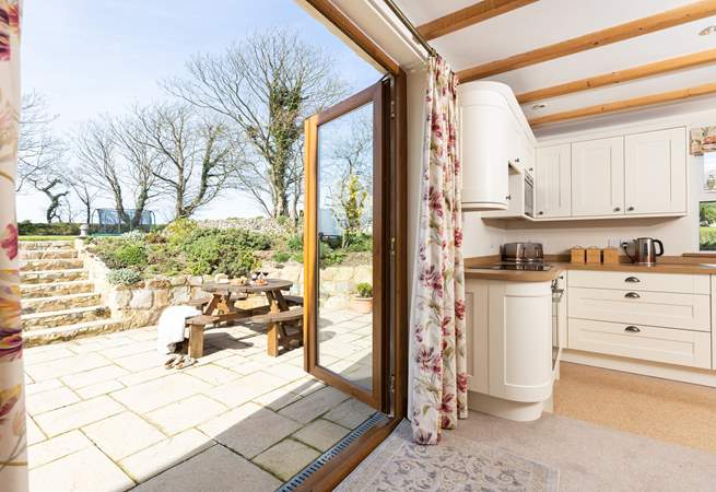 Open up the French doors and enjoy the fresh country air.