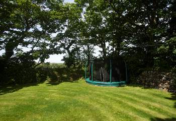 Burn off some energy on the trampoline!
