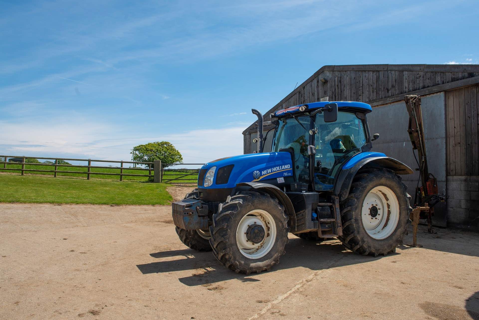 The children will love to see the tractors and the machines on this working dairy farm.
