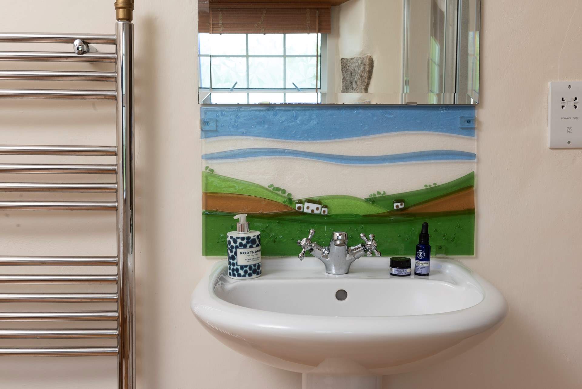 Gorgeous glass art, made by a local artist.