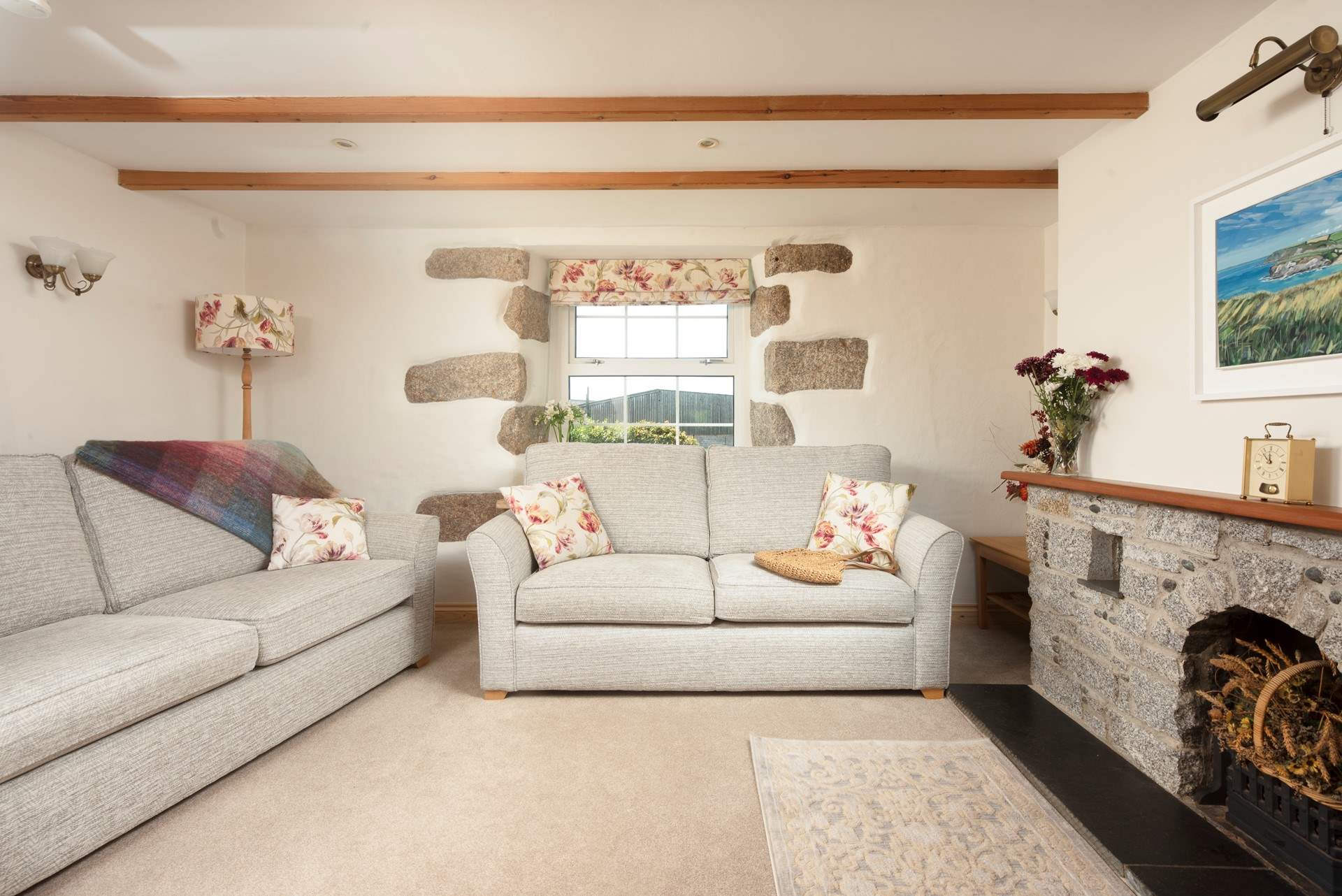 This 200 year old farmhouse is beautifully maintained and full of character.