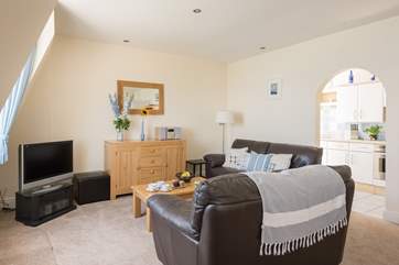 Chat to the chef from the comfortable sofas.