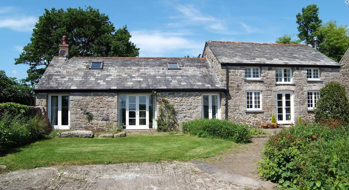 The lovely stone-built barn has been beautifully converted by the owner who lives at the far end of the old farmyard.