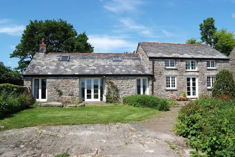 The lovely stone-built barn has been beautifully converted by the owner who lives at the far end of the old farmyard.