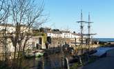 One of the wonderful tall ships moored at historic Charlestown Harbour, a short drive from Trethevey. - Thumbnail Image