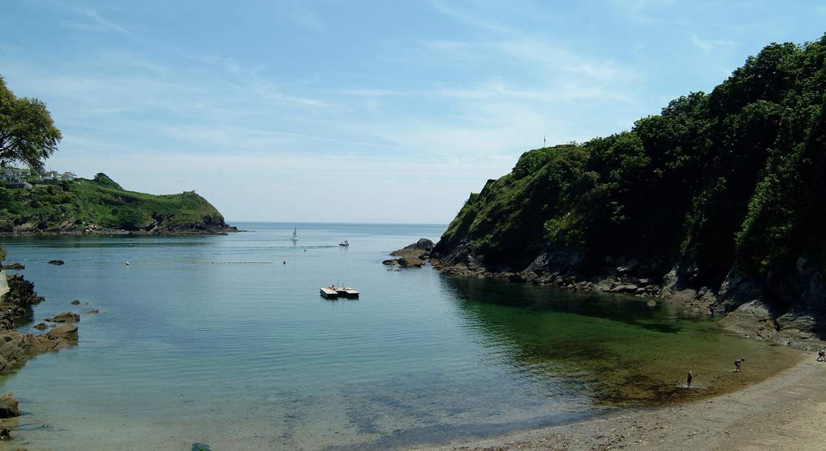 Beautiful Readymoney Cove in Fowey is a 20 minute drive from the cottage.