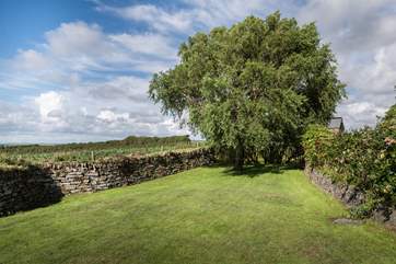 The gardens back onto countryside.