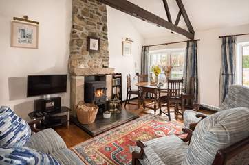 Snuggle up in front of the fire.
