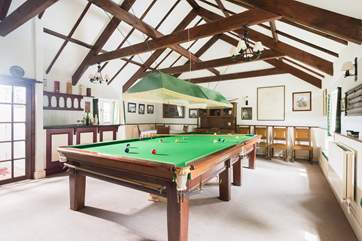 Inside or outside there is plenty of space for fun and games at this holiday cottage.