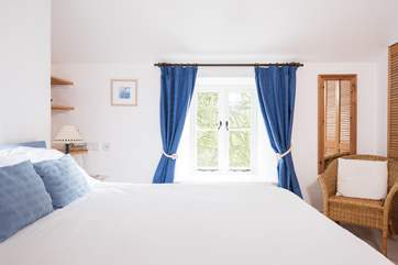 This bedroom is also at the front of the cottage.