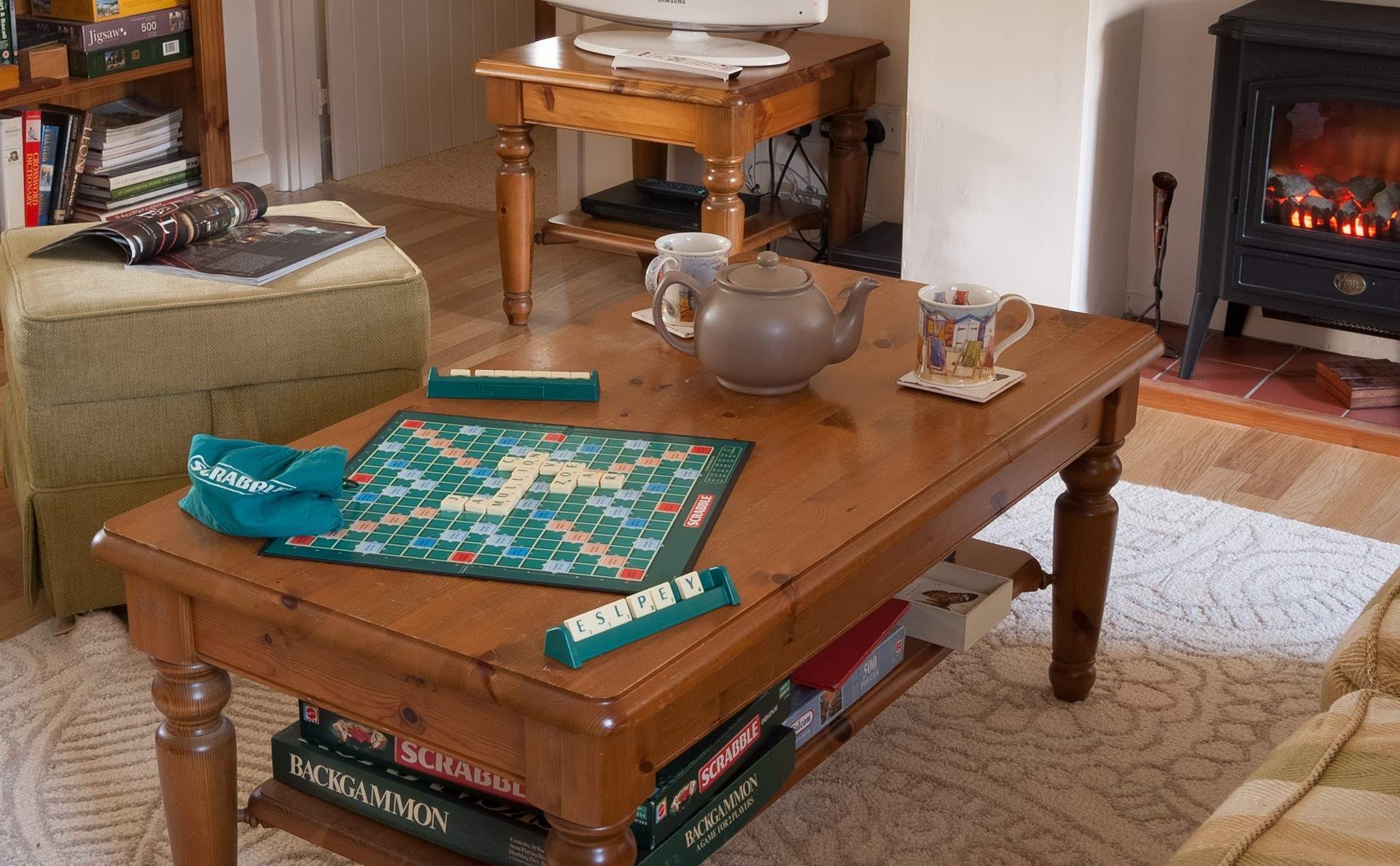 There are plenty of games and books to enjoy.