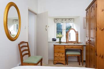 The dressing table is very handy.