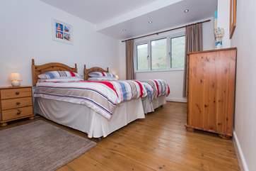 The twin bedroom.