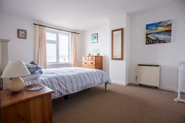 The main bedroom, complete with a Tempur mattress.