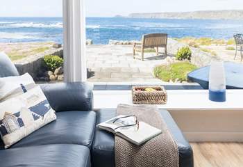 Comfy sofa, a cuppa and an amazing view, what could be better?