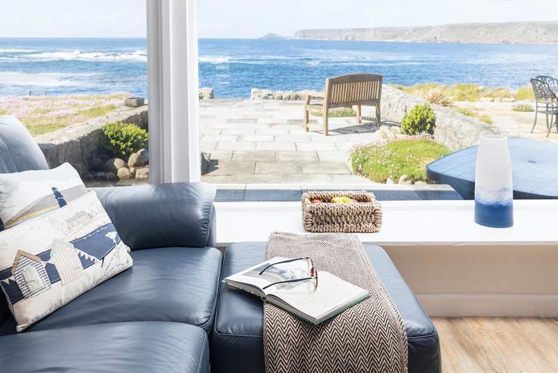 Comfy sofa, a cuppa and an amazing view, what could be better?