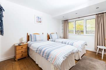 The twin bedroom, perfect for the younger members of your party.