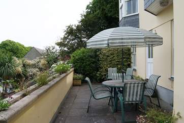 The terrace.