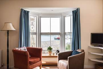 The bay window provides a fabulous vantage point.