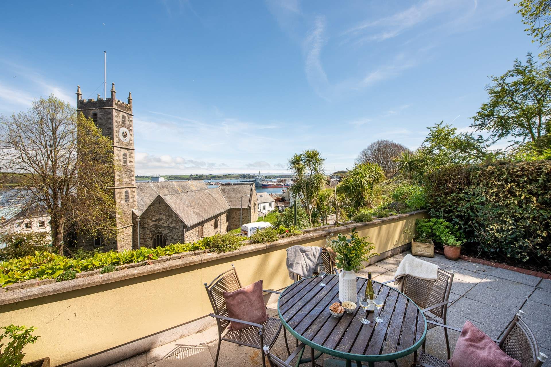 The terrace catches the morning sun and is accessed via the lower ground floor either from the hall or main bedroom.
