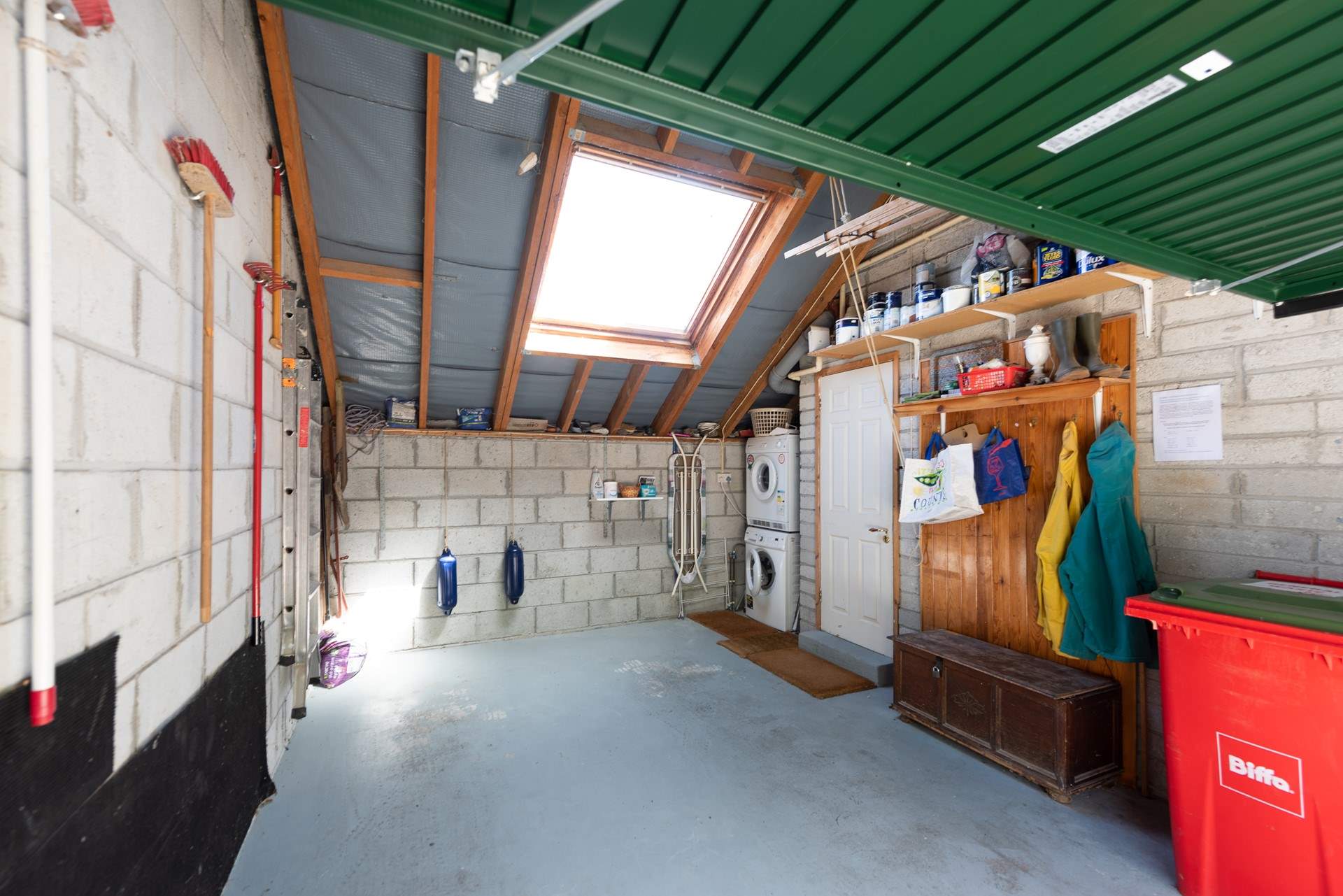 You can store all you sports gear here.