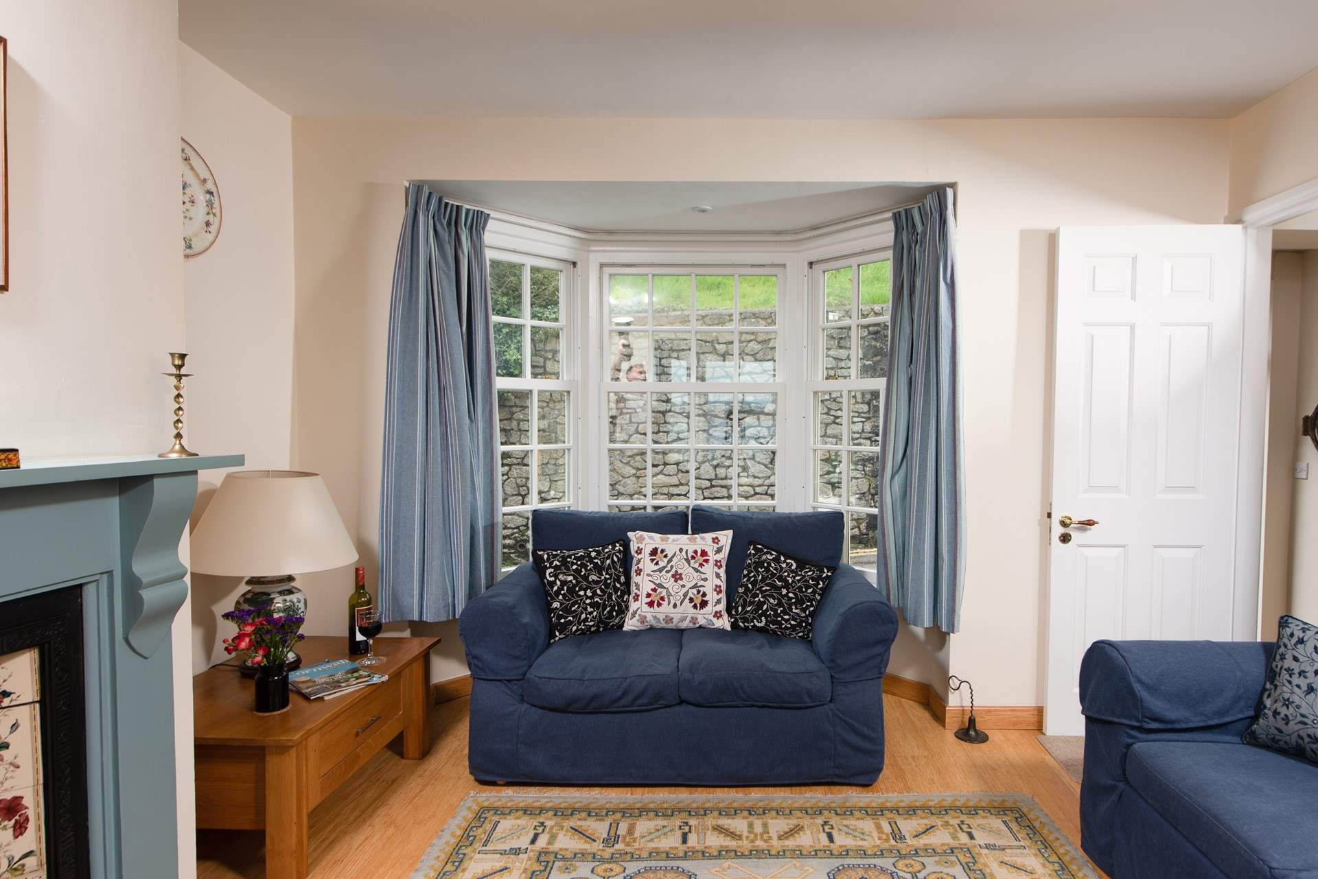 The cosy sitting-area in the open plan living-room.