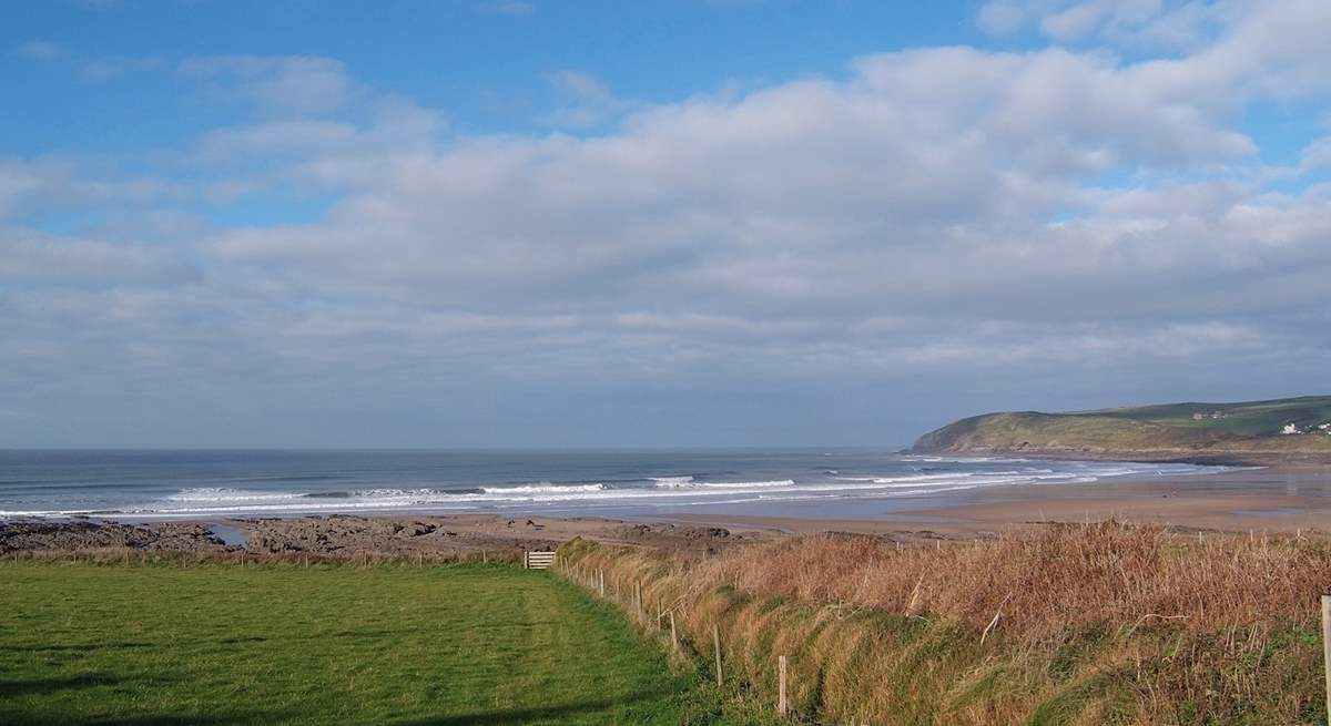 Croyde Beach is loved by surfers.