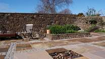 Another view of this huge sunny patio.