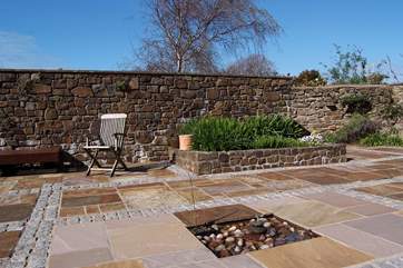 Another view of this huge sunny patio.