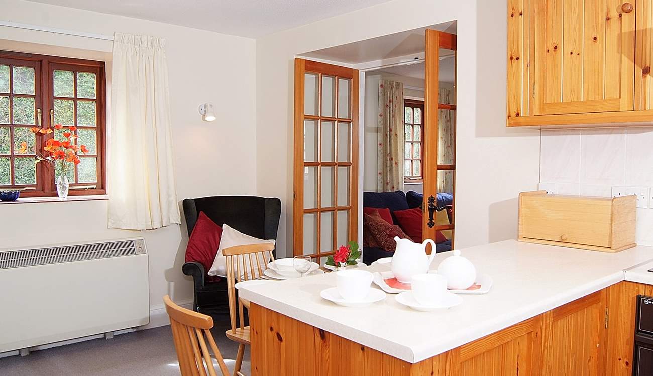 The kitchen/diner also opens out onto the patio.