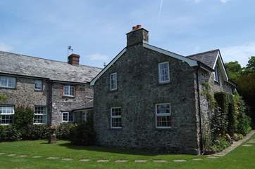 The rear of the Owners' house, Forda Hayloft is on the right.