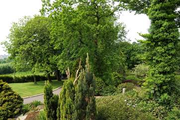 The view from the living-room balcony.