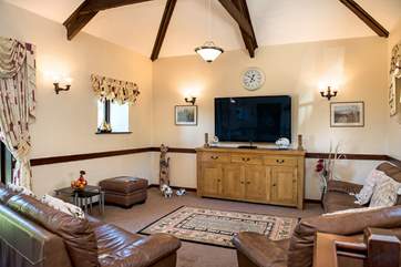 Enjoy some holiday films with all the family in front of the large screen TV