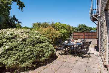 The sunny patio area perfect for alfresco dining