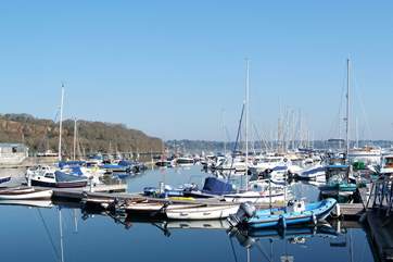 Mylor Yacht Harbour is close to the cottage, a scenic destination for a cycle ride or walk.
