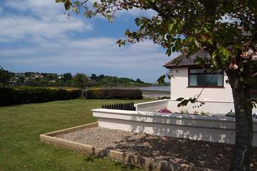 The cottage has fabulous views across the Hayle River.