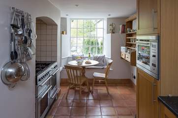 The kitchen has a range cooker and a fridge/freezer for all those holiday treats.