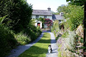 The approach to the cottage.