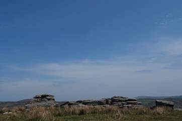 Fantastic walks are to be had on nearby Dartmoor - this is one of the many tors to be found in the National Park.