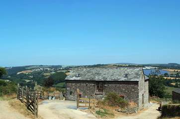 Wotton Stable, set apart from the Owners' farmhouse (on the right, out of picture), enjoys spectacular views across the valley.