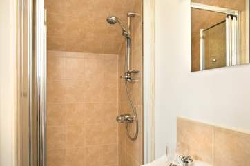 The en suite shower-room for one of the ground floor double bedrooms.