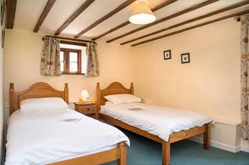 The twin bedroom is ideal for children.